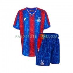 Camisola 1º Equipamento Crystal Palace 2024-2025 Manga Curta ,Criança