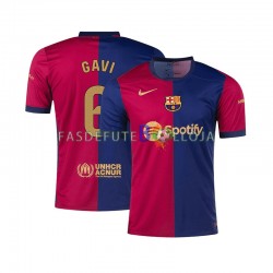 Camisola 1º Equipamento FC Barcelona GAVI 6 2024-2025 Manga Curta ,Homem