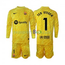 Camisola Guarda-redes 2º Equipamento FC Barcelona Ter Stegen 1 2024-2025 Manga Comprida ,Criança