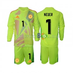Camisola Guarda-redes 2º Equipamento Seleção Alemã Manuel Neuer 1 Euro 2024 Manga Comprida ,Criança
