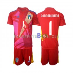 Camisola Guarda-redes 3º Equipamento Seleção Italiana Donnarumma 1 Euro 2024 Manga Curta ,Criança