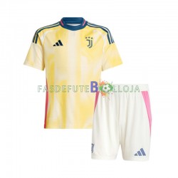 Camisola 2º Equipamento Juventus 2024-2025 Manga Curta ,Criança