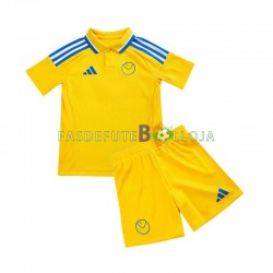 Camisola 2º Equipamento Leeds United 2024-2025 Manga Curta ,Criança