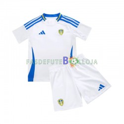 Camisola 1º Equipamento Leeds United 2024-2025 Manga Curta ,Criança