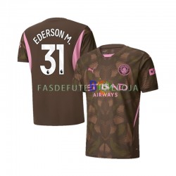 Camisola Guarda-redes 1º Equipamento Manchester City Ederson Moraes 31 2024-2025 Manga Curta ,Homem