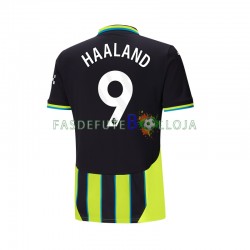 Camisola 2º Equipamento Manchester City Haaland 9 2024-2025 Manga Curta ,Homem
