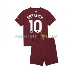 Camisola 3º Equipamento Manchester City Jack Grealish 10 2024-2025 Manga Curta ,Criança