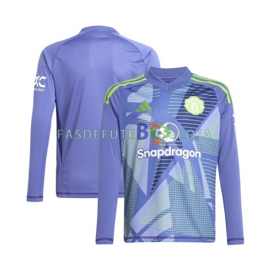 Camisola Guarda-redes 1º Equipamento Manchester United 2024-2025 Manga Comprida ,Homem