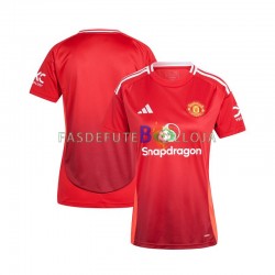 Camisola 1º Equipamento Manchester United Vermelho 2024-2025 Manga Curta ,Feminina