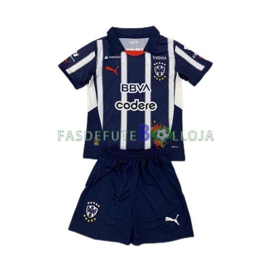 Camisola 1º Equipamento Monterrey 2024-2025 Manga Curta ,Criança