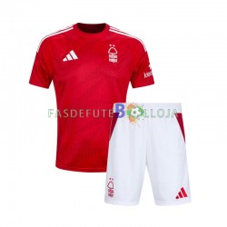 Camisola 1º Equipamento Nottingham Forest 2024-2025 Manga Curta ,Criança