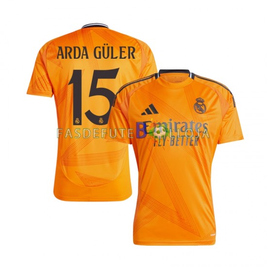 Camisola 2º Equipamento Real Madrid Arda Guler 15 2024-2025 Manga Curta ,Homem