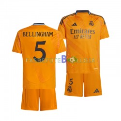 Camisola 2º Equipamento Real Madrid BELLINGHAM 5 2024-2025 Manga Curta ,Criança