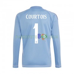 Camisola Guarda-redes 1º Equipamento Real Madrid Azul Thibaut Courtois 1 2024-2025 Manga Comprida ,Homem