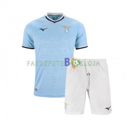 Camisola 1º Equipamento SS Lazio 2024-2025 Manga Curta ,Criança