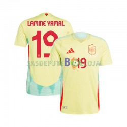 Camisola 2º Equipamento Seleção Espanhola LAMINE YAMAL 19 Euro 2024 Manga Curta ,Homem