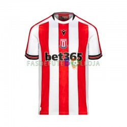 Camisola 1º Equipamento Stoke City 2024-2025 Manga Curta ,Homem