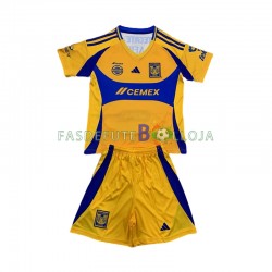 Camisola 1º Equipamento Tigres UANL 2024-2025 Manga Curta ,Criança