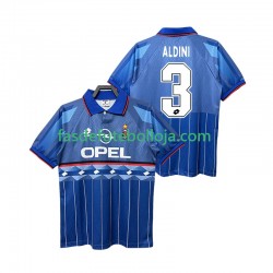Camisola 2º Equipamento AC Milan ALDINI 3 1995 1996 Manga Curta Retro ,Homem