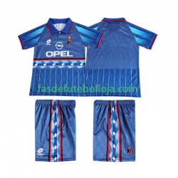 Camisola 2º Equipamento AC Milan 1995 1996 Manga Curta Retro ,Criança