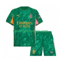 Camisola Guarda-redes 2º Equipamento AC Milan 2025-2026 Manga Curta ,Criança