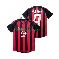 Camisola 1º Equipamento AC Milan INZAGHI 9 2003 2002 Manga Curta Retro ,Homem