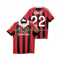 Camisola 1º Equipamento AC Milan KAKA 22 2012 2013 Manga Curta Retro ,Homem