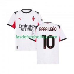 Camisola 2º Equipamento AC Milan Rafael Leao 10 2025-2026 Manga Curta ,Homem