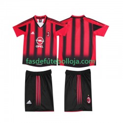 Camisola 1º Equipamento AC Milan 2005 2004 Manga Curta Retro ,Criança