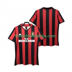 Camisola 1º Equipamento AC Milan 1988 1989 Manga Curta Retro ,Homem
