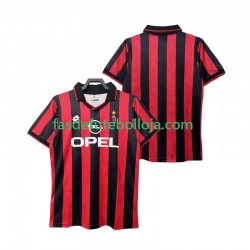 Camisola 1º Equipamento AC Milan 1995 1996 Manga Curta Retro ,Homem