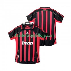 Camisola 1º Equipamento AC Milan 2007 2006 Manga Curta Retro ,Homem