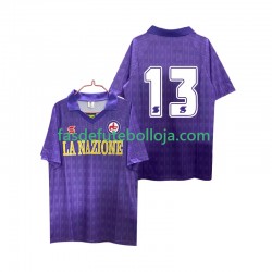 Camisola 1º Equipamento ACF Fiorentina 13 1989 1990 Manga Curta Retro ,Homem