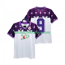 Camisola 2º Equipamento ACF Fiorentina 9 1992 1993 Manga Curta Retro ,Homem