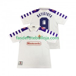 Camisola 2º Equipamento ACF Fiorentina BASTUTA 9 1998 1999 Manga Curta Retro ,Homem