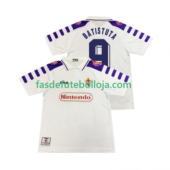 Camisola 2º Equipamento ACF Fiorentina BASTUTA 9 1998 1999 Manga Curta Retro ,Homem