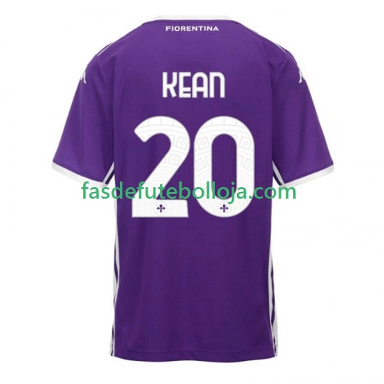 Camisola 1º Equipamento ACF Fiorentina Kean 20 2025-2026 Manga Curta ,Homem