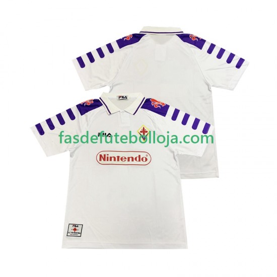 Camisola 2º Equipamento ACF Fiorentina 1998 1999 Manga Curta Retro ,Homem