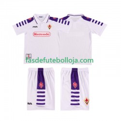 Camisola 2º Equipamento ACF Fiorentina 1998 1999 Manga Curta Retro ,Criança