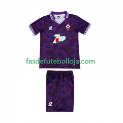 Camisola 1º Equipamento ACF Fiorentina 1992 1993 Manga Curta Retro ,Criança