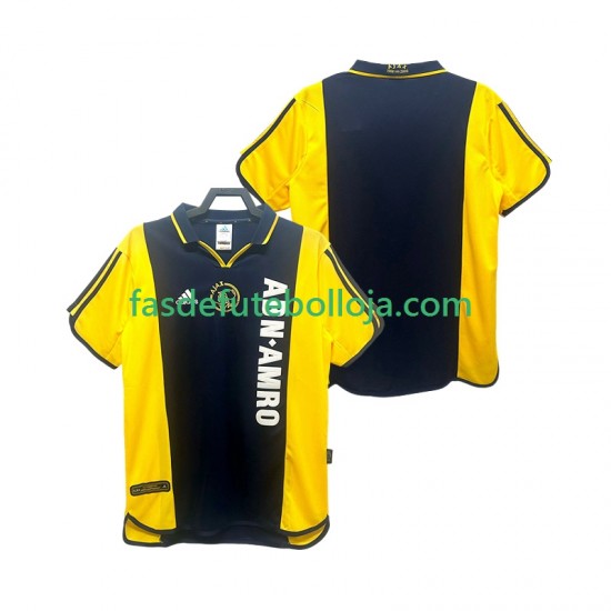 Camisola 2º Equipamento AFC Ajax 2000 2001 Manga Curta Retro ,Homem
