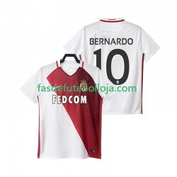 Camisola 1º Equipamento AS Monaco BERNARDO 10 2016 2017 Manga Curta ,Homem
