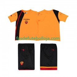 Camisola 1º Equipamento AS Roma 2005-2006 Manga Curta Retro ,Criança