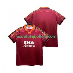 Camisola 1º Equipamento AS Roma 1998 1999 Manga Curta Retro ,Homem