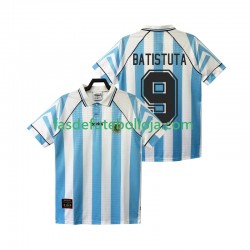 Camisola 1º Equipamento Seleção Argentina BATISTUTA 9 1996 1997 Manga Curta Retro ,Homem