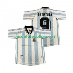 Camisola 1º Equipamento Seleção Argentina BATISUTA 9 1998 Manga Curta Retro ,Homem