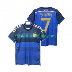 Camisola 2º Equipamento Seleção Argentina DI MARIA 7 2014 Manga Curta Retro ,Homem