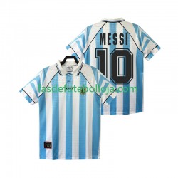 Camisola 1º Equipamento Seleção Argentina Lionel Messi 10 1996 1997 Manga Curta Retro ,Homem