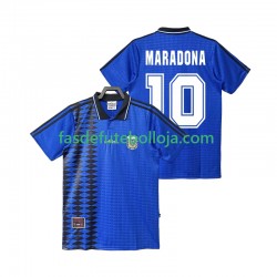 Camisola 2º Equipamento Seleção Argentina MARADONA 10 1994 Manga Curta Retro ,Homem