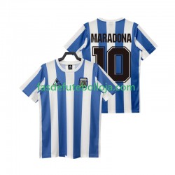 Camisola 1º Equipamento Seleção Argentina MARADONA 10 1986 Manga Curta Retro ,Homem